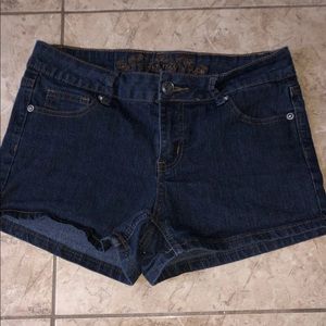 Dark Jean Shorts